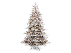 LAALU.cz Božično drevo umetno zasneženo DELUXE jelka Anita 180 cm s SMART LED LIGHTING s stojalom