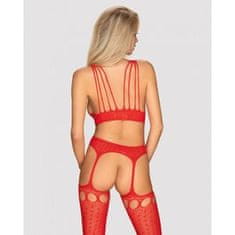 Obsessive bodystocking G313 S/M/L (rdeča) (Brezplačen 1 L mehčalca Zara)