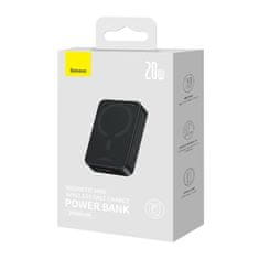 NEW Powerbank Baseus Magnetic Mini 20000mAh, USB-C 20W MagSafe (črna)