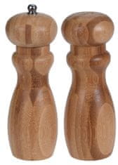 Mlinček za začimbe 16,4x5,3 cm bambusov komplet 2 kosa.