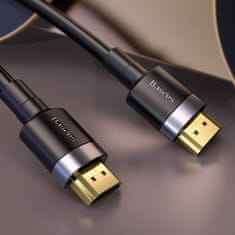 BASEUS Kabel HDMI 2.0 Cafule, 4K, 3D, 1 m (črna/siva)