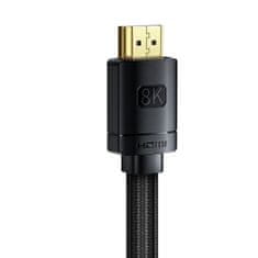 NEW Baseus High Definition Series HDMI 2.1 kabel, 8K 60Hz, 3D, HDR, 48Gbps, 3 m (črn)