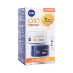 Nivea Q10 Energy Duo Pack Set dnevna krema za obraz Q10 Energy SPF15 50 ml + nočna krema za obraz Q10 Energy 50 ml za ženske