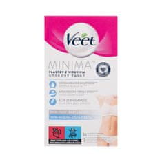 Veet Minima Hypoallergenic Wax Strip Bikini And Underarms Sensitive Skin depilacijski trakovi za področje bikinija in pazduh 16 kos za ženske