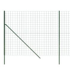 Vidaxl Ograja iz žične mreže zelena 1,8x25 m pocinkano jeklo
