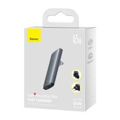 BASEUS GaN5 omrežni polnilnik, 65 W, 1x USB-C, 1xUSB-A