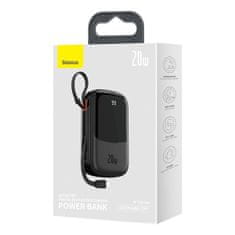 BASEUS Powerbank s hitrim polnjenjem 20000mAh 20W QC-PD-SCP-FCP Iphone Lightning kabel črn