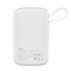 BASEUS Powerbank s hitrim polnjenjem 10000mAh 20W QC-PD-SCP-FCP Iphone Lightning kabel bela