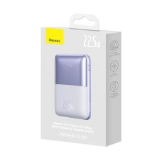 BASEUS Powerbank Bipow Pro 20000mAh 22,5W s kablom USB-C 0,3 m vijolične barve