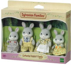 Sylvanian Families družina sivih zajcev