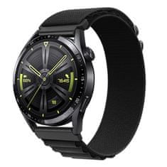 BStrap Nylon Loop pašček za Samsung Galaxy Watch 3 41mm, black