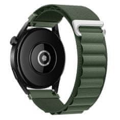 BStrap Nylon Loop pašček za Samsung Galaxy Watch 42mm, green