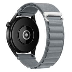 BStrap Nylon Loop pašček za Samsung Galaxy Watch 3 45mm, gray