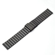 BStrap Steel pašček za Samsung Galaxy Watch 42mm, black