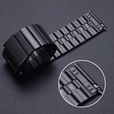 BStrap Steel pašček za Samsung Galaxy Watch Active 2 40/44mm, black