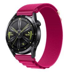 BStrap Nylon Loop pašček za Huawei Watch GT2 Pro, carmine