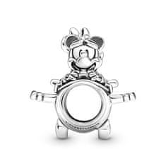 Pandora Igriva srebrna perla Mickey and Minnie v letalu 790108C00