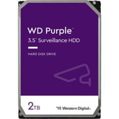 WD Purple trdi disk, 2TB, SATA3, 64MB (WD23PURZ) - odprta embalaža