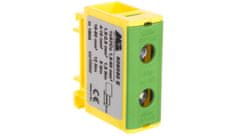 shumee 1-way rail terminal block 1.5-50mm2 rumeno-zelen EURO OTL 50 1xAl/Cu 606050E