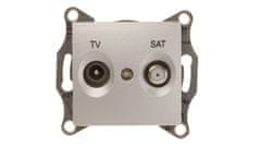 shumee Sedna TV/SAT terminal aluminijasta vtičnica SDN3401660