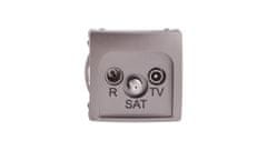 shumee Simon Basic RD/TV/SAT terminalna vtičnica nerjaveče jeklo BMZAR-SAT1.3/1.01/21