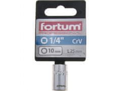 Fortum Vtična glava 1/4", 10mm, L 25mm