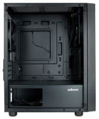 Zalman Ohišje T3 PLUS / mATX / 2 x 120 mm ventilator / 2xUSB 2.0 / USB 3.0 / kaljeno steklo / črno