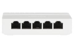 Hikvision Stikalo DS-3E0505D-E/ 5x port/ 10/100 Mbps RJ45 portov/ 1 Gbps/ napajanje 5 VDC, 0,6 A