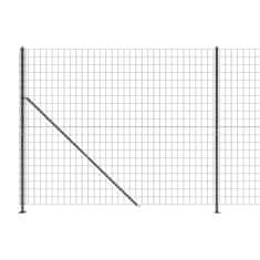 Vidaxl Mrežna ograja s prirobnico antracit 1,8x25 m