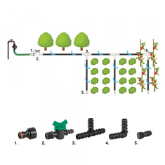 Bradas Set 27 dodatkov za namakalne cevi 16 mm BR-DSWA20-SET1