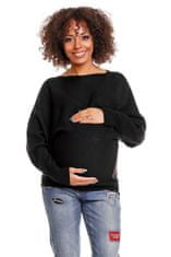 PeeKaBoo Ženski nosečniški pulover Barcs črna Universal