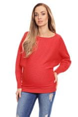 PeeKaBoo Ženski nosečniški pulover Isaszeg koral Universal