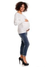 PeeKaBoo Ženski nosečniški pulover Barcs bela Universal