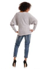 PeeKaBoo Ženski nosečniški pulover Barcs svetlo siva Universal