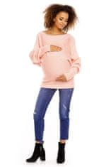 PeeKaBoo Ženski nosečniški pulover Barcs losos Universal