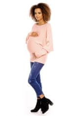 PeeKaBoo Ženski nosečniški pulover Barcs losos Universal