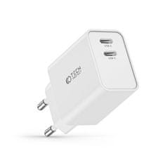 Tech-protect C35W polnilnik 2x USB-C PD 35W, bela