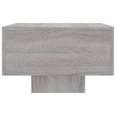 Vidaxl Klubska mizica siva sonoma 100x49,5x31 cm inženirski les