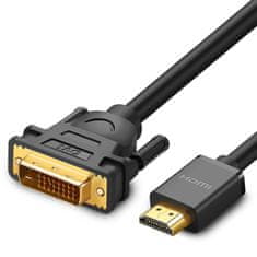 slomart ugreen dvosmerni kabel hdmi - dvi 2m črn (hd106)