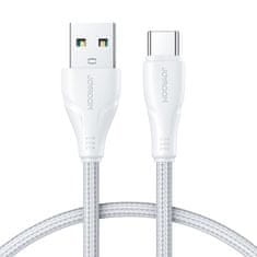 Joyroom Surpass Series USB - USB-C 3A kabel 1,2 m bele barve