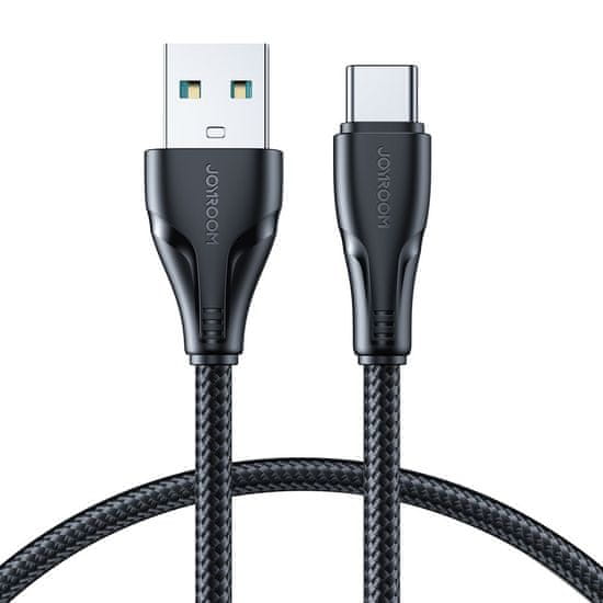 slomart joyroom usb kabel - usb c 3a surpass series za hitro polnjenje in prenos podatkov 0,25 m črn (s-uc027a11)