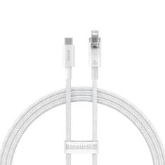 slomart baseus explorer series kabel usb-c - lightning 20w 1m bel (cats010202)