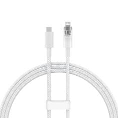 slomart baseus explorer series kabel usb-c - lightning 20w 1m bel (cats010202)