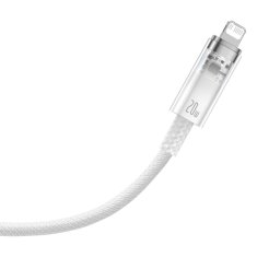 slomart baseus explorer series kabel usb-c - lightning 20w 1m bel (cats010202)