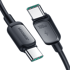 Joyroom Kabel USB-C - USB-C 100W 1,2 m črn