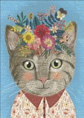 Heye Puzzle Floral Friends: Beautiful cat 1000 kosov