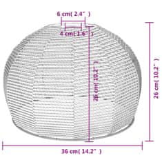 Vidaxl Stropna svetilka s senčnikom Ø36x26 cm železo in papir