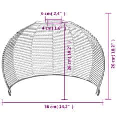 Vidaxl Stropna svetilka s senčnikom Ø36x26 cm železo in papir