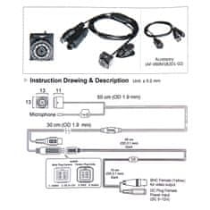 Secutek Mini kamera AHD z IR osvetlitvijo SMS-S62012AL9