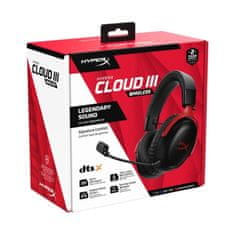 HyperX Cloud III Wireless - Rdeča